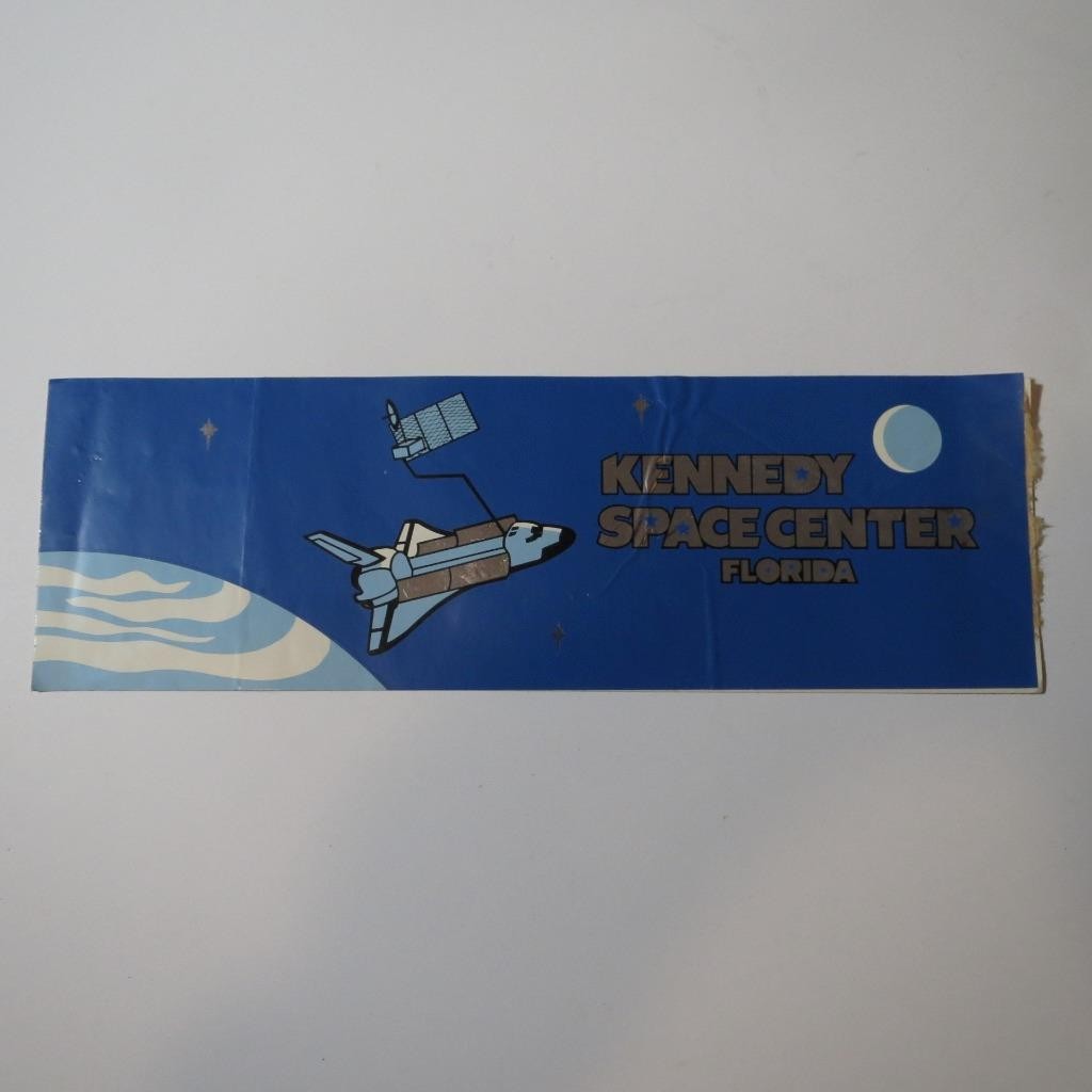 Kennedy Space Center Artemis Space Shuttle Vintage 80s Bumper Sticker Decal
