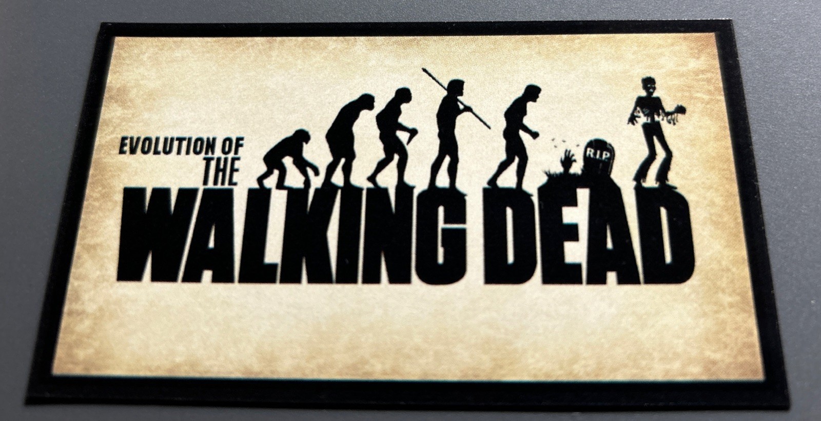 Fridge Magnet: Evolution of The WALKING DEAD (Funny Zombie Humor)