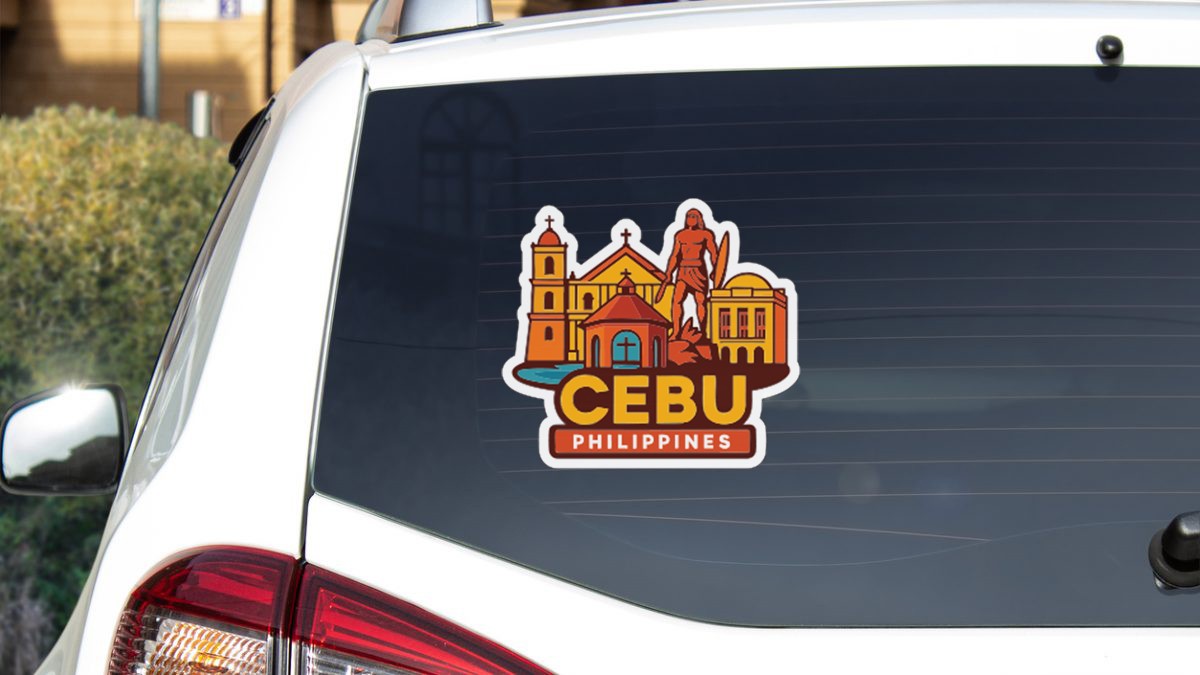 Cebu Philippines Sticker Decal Vinyl Die-Cut City Skyline Landmark Design