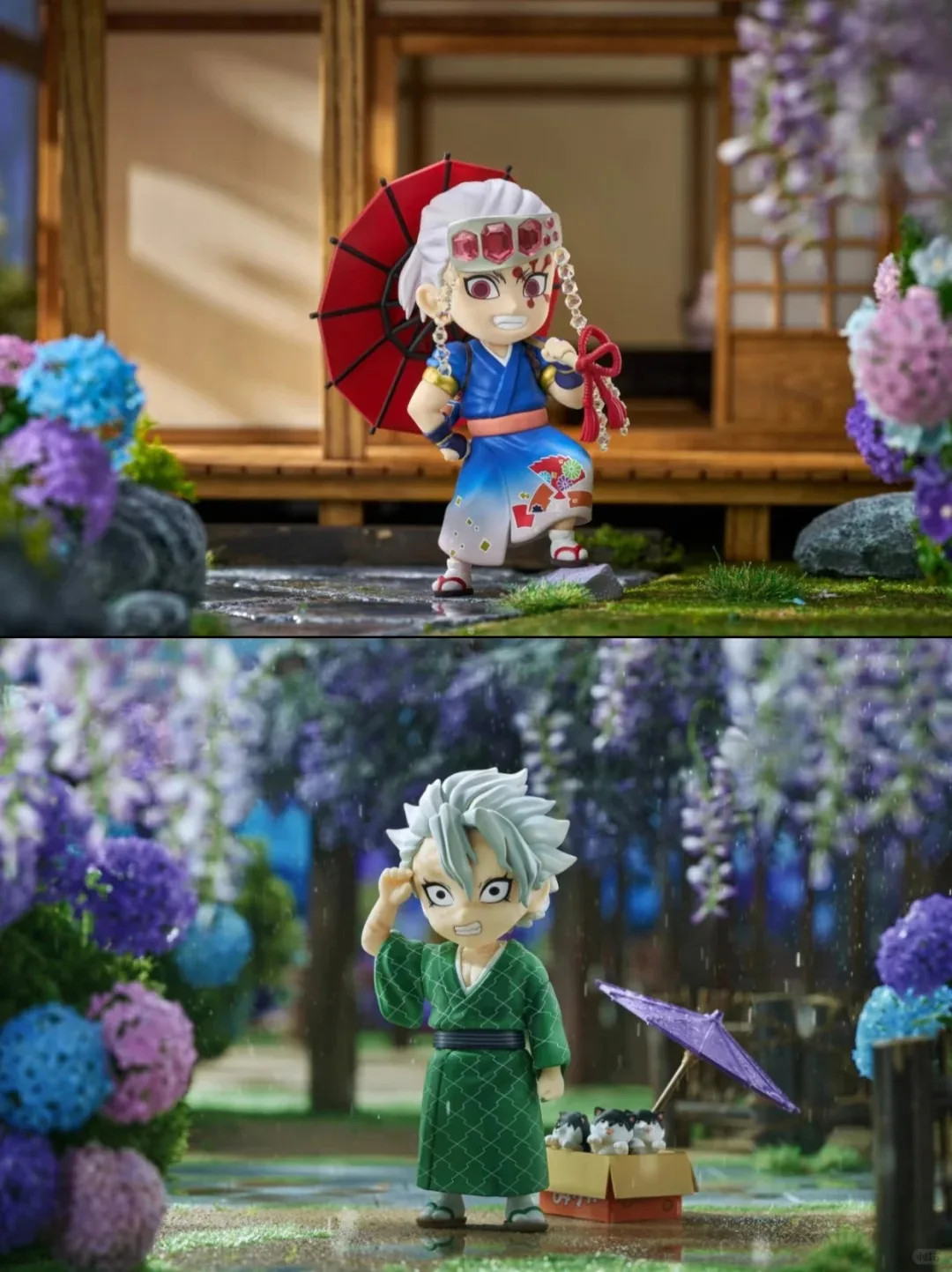 New Anime Figure Demon Slayer Figures Kimetsu No Yaiba Doll Plum Rain Series Bli