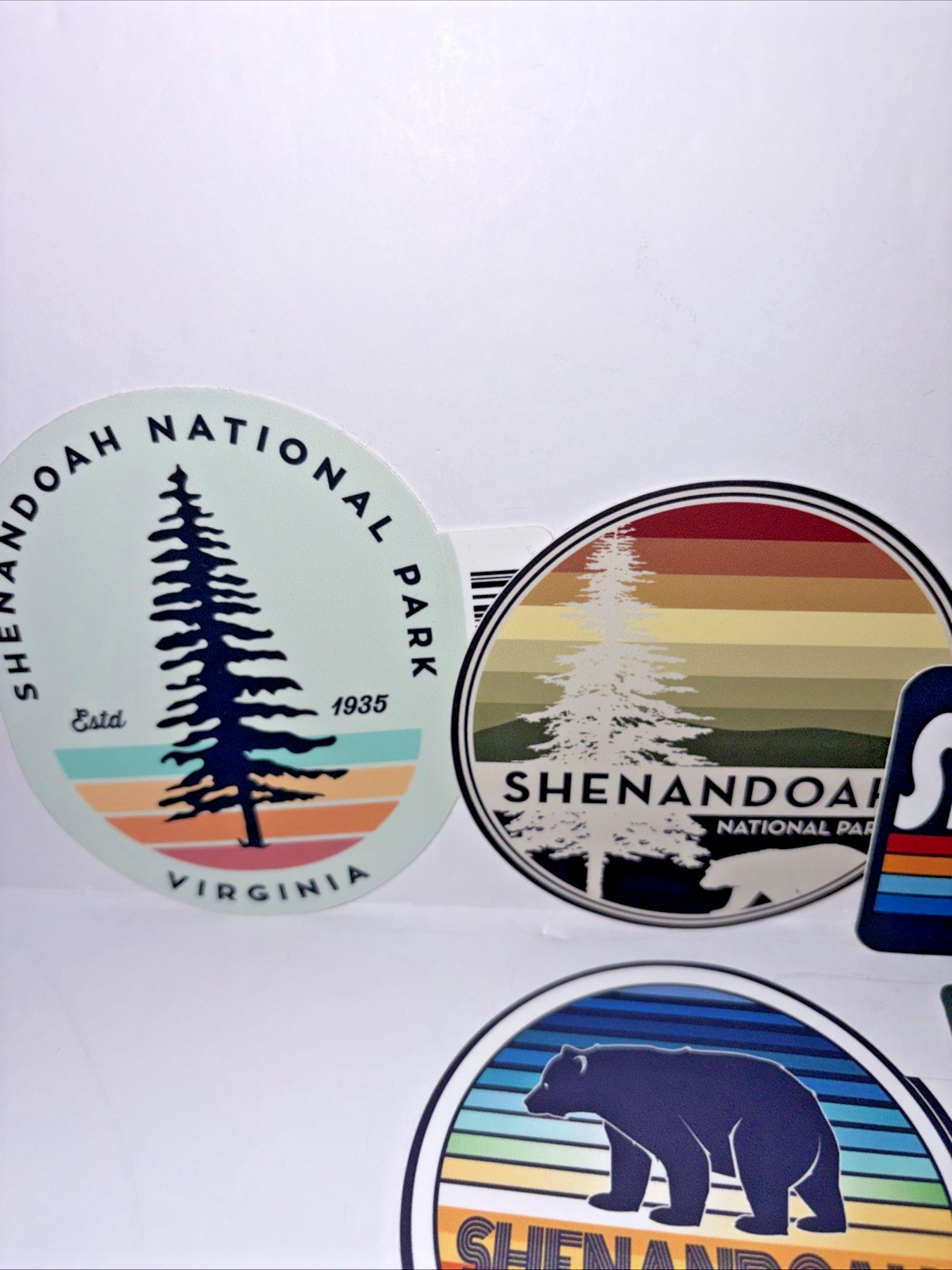 Travel Sticker Lot Of 9 Virginia Shenandoah National Park Appalachian Trail