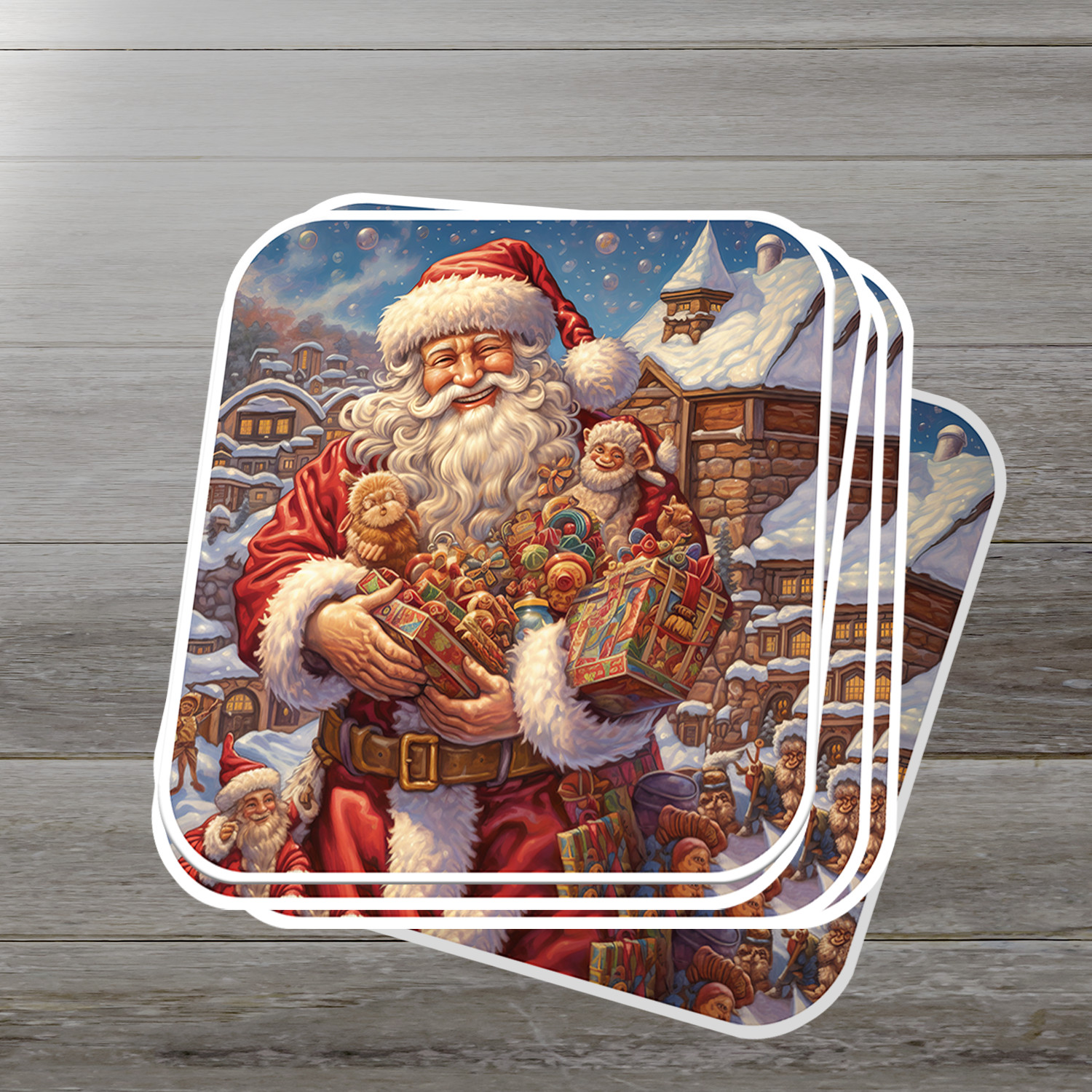Santa Claus Vinyl Sticker – Bring the Magic of Christmas Anywhere