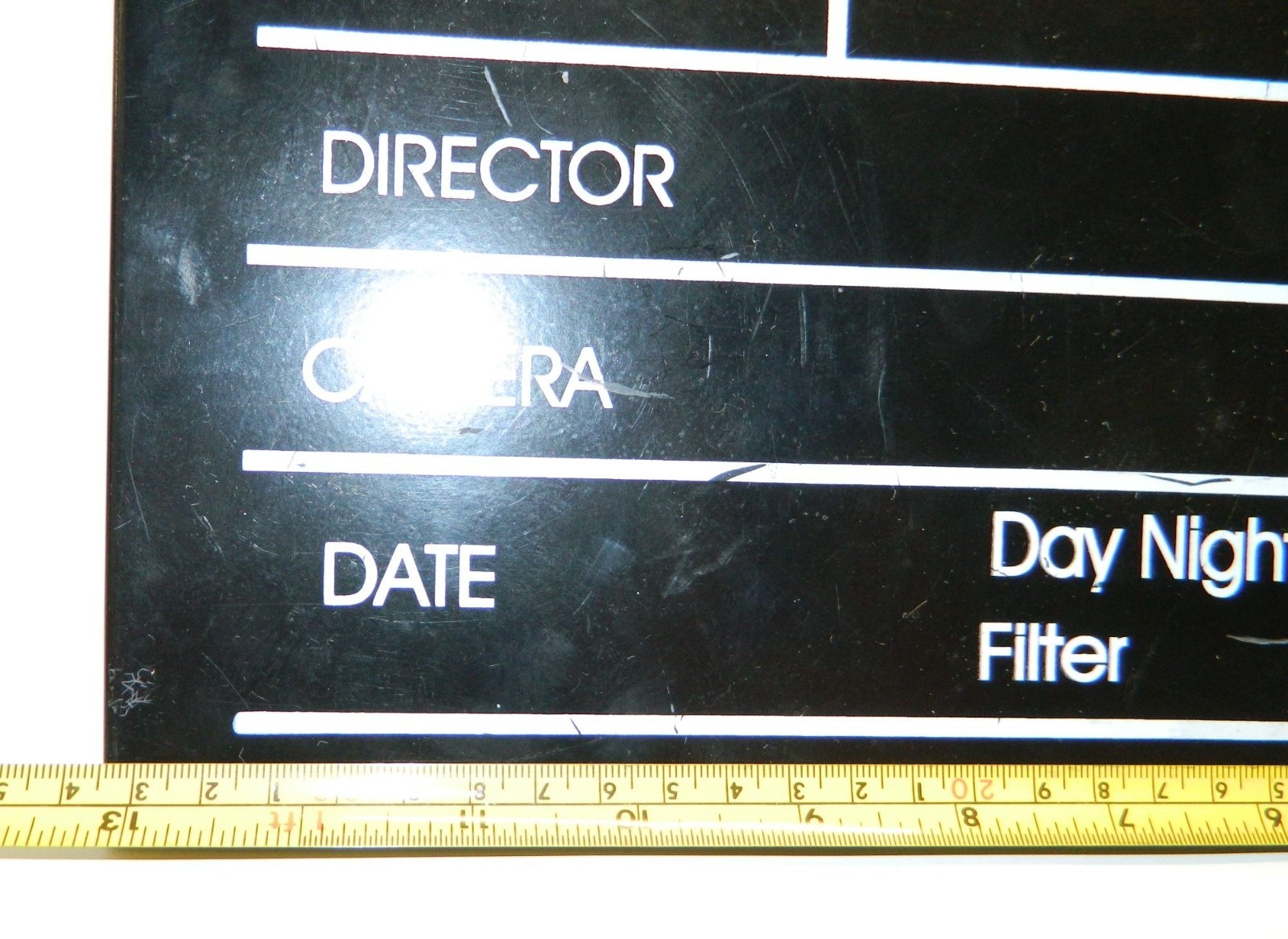 Hollywood Style Directors Film Clapboard 13" X 15" Movie Room Theater Wall Decor
