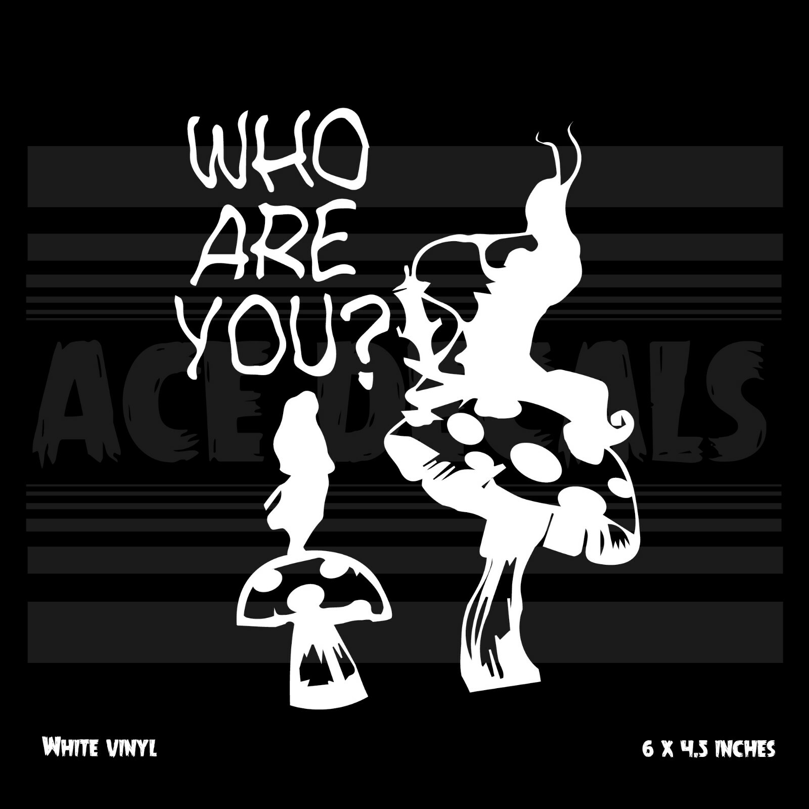 Alice In Wonderland – Who Are You? – Laptop Car Window Vinyl decal sticker