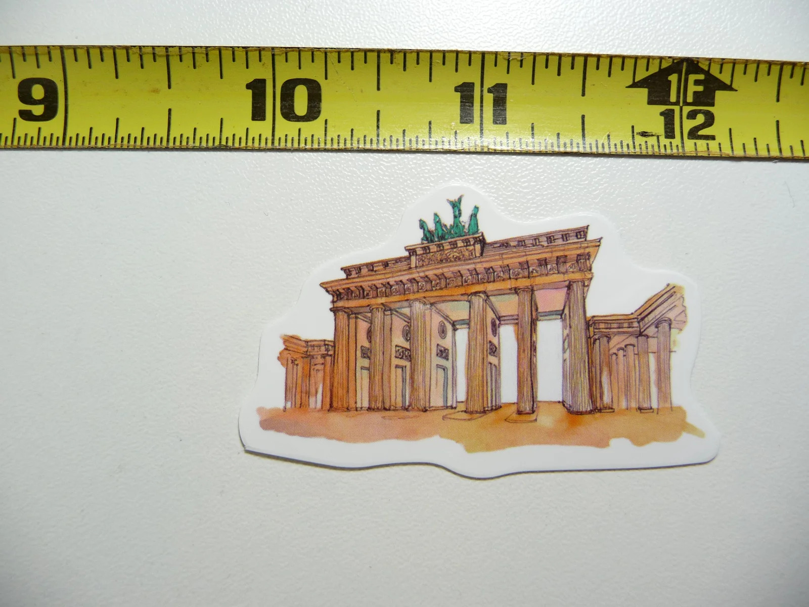 BRANDENBURG GATE BERLIN GERMANY SMALL STICKER DECAL LANDMARK TOURIST DESTINATION