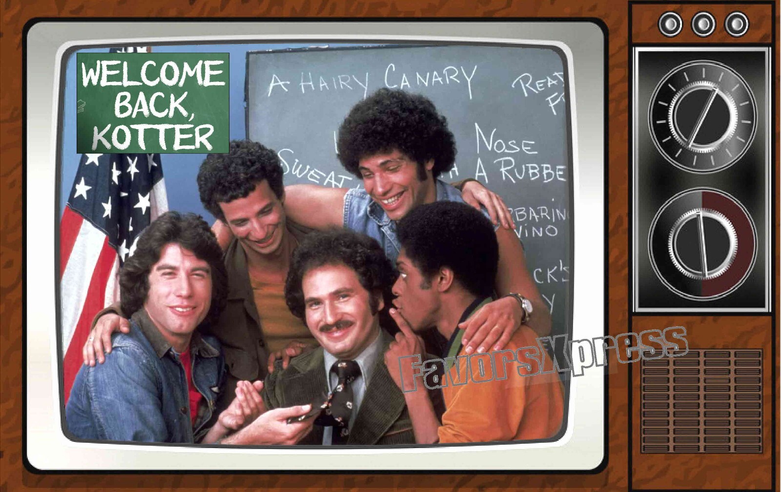 Welcome Back Kotter Classic TV Show PHOTO MAGNET 4 X 2.5 INCHES