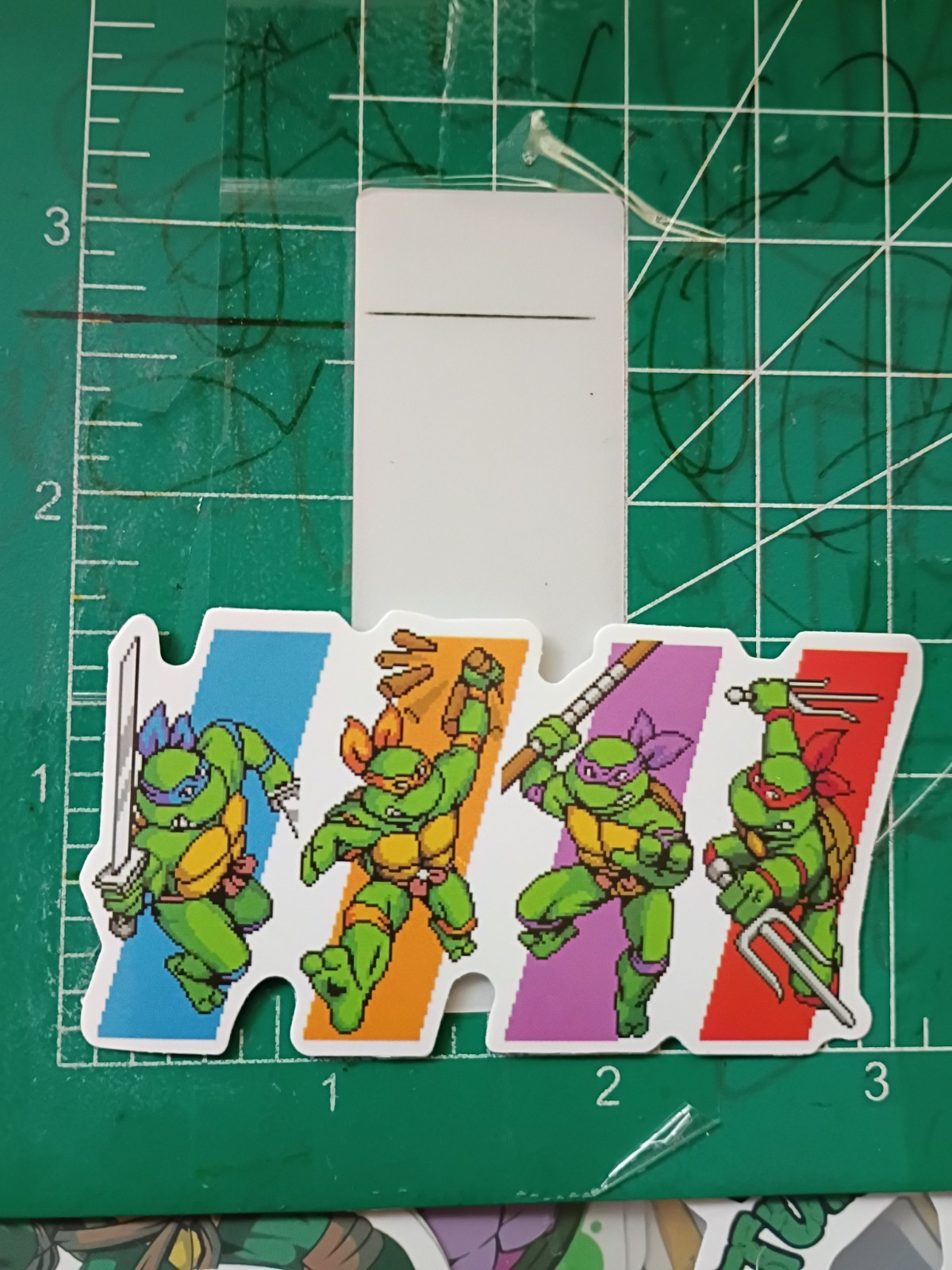 TMNT STICKER X VYNIL HIGH GLOSS DIECUT STICKER X 3x 1.5 INCHES STICKER X TMNT…