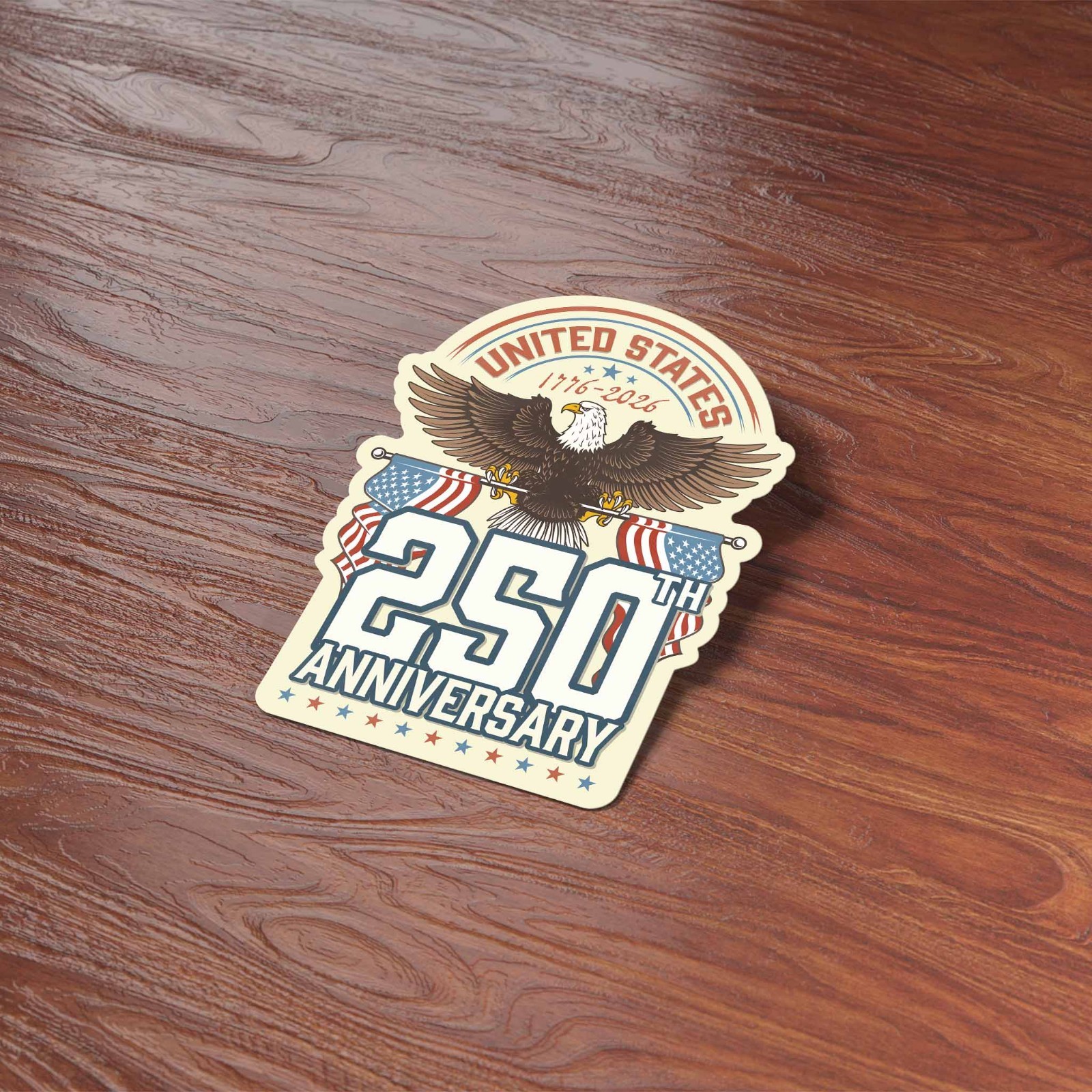 America's 250th Anniversary Eagle Sticker – Cool 2026 Patriotic USA Decal