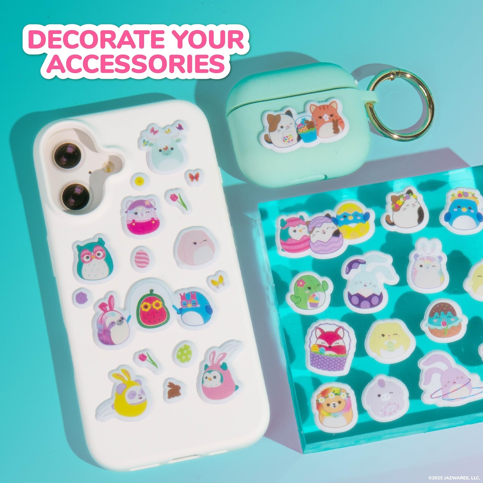 Original Squishmallows Puffy Stickers, 33 Stationery Spring Multi