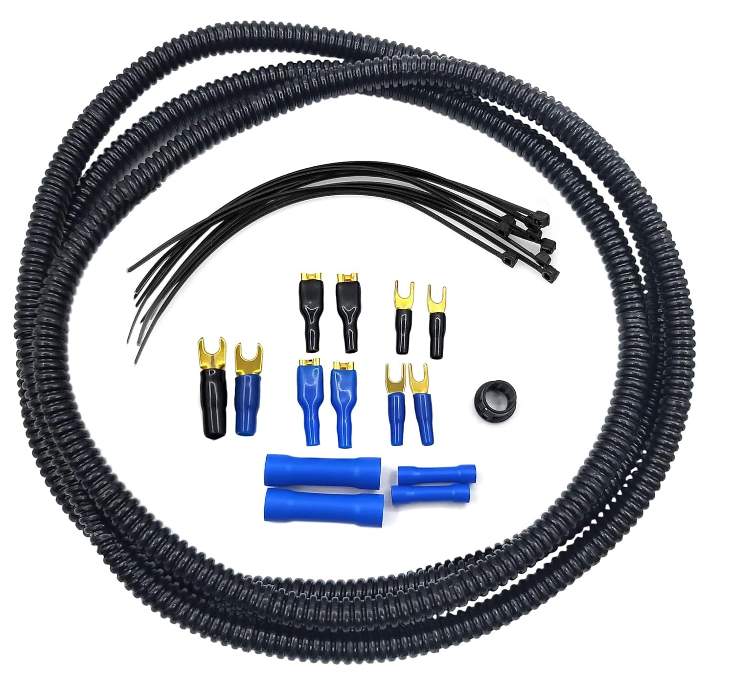 8 Gauge 100% Copper Amplifier Wiring Kit | OFC Car Audio Subwoofer Install | Gro