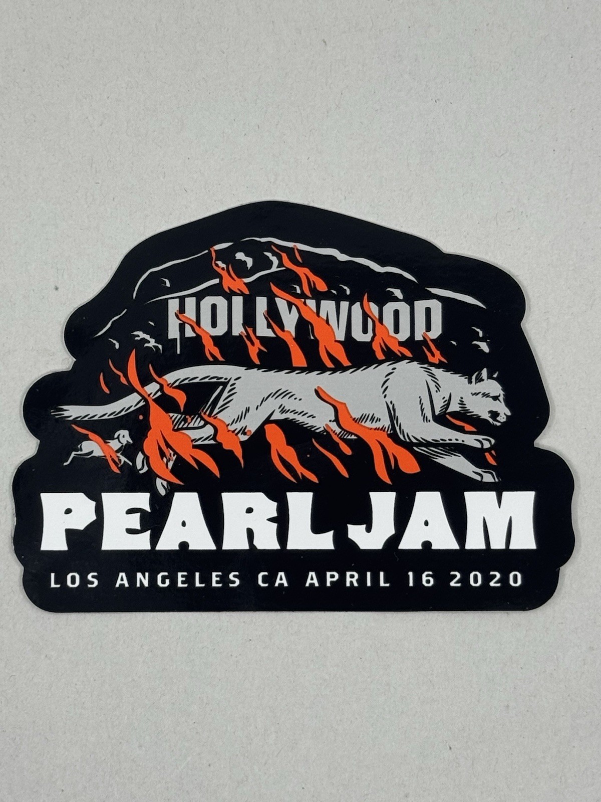 PEARL JAM STICKER 2020 LOS ANGELES, CA 4/16/20 CANCELED TOUR
