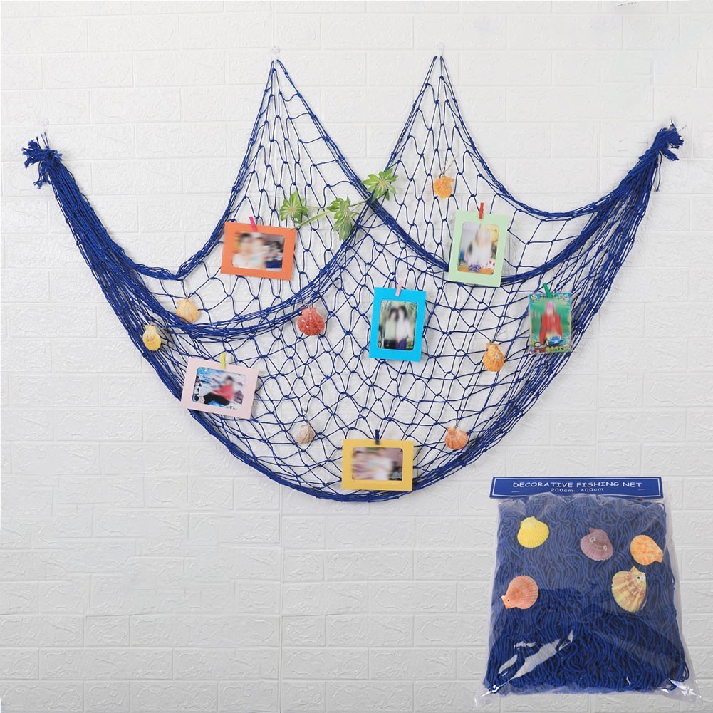 Fish Net Decoration Beautifully Handcrafted With Shells And Elegant Eco Friendly