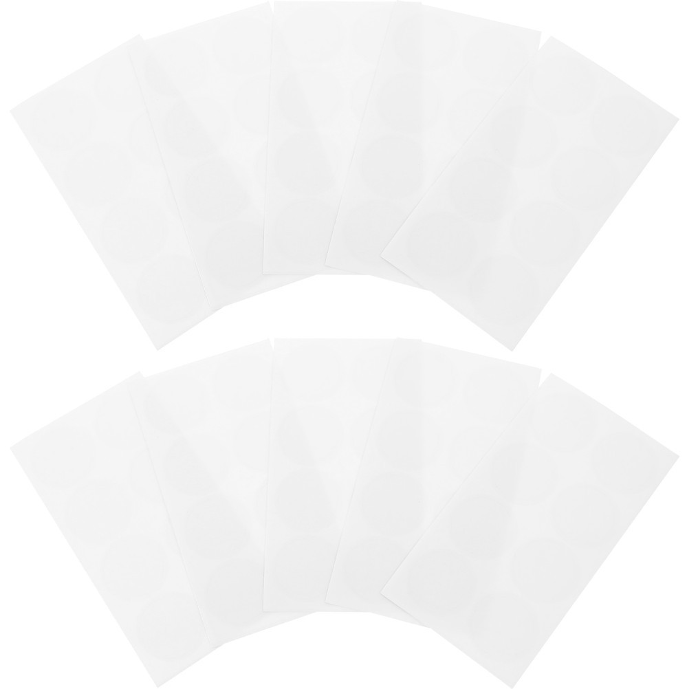 10 Sheets Sun Detection Stickers Uv Protection Patch Anti-collision Window Test