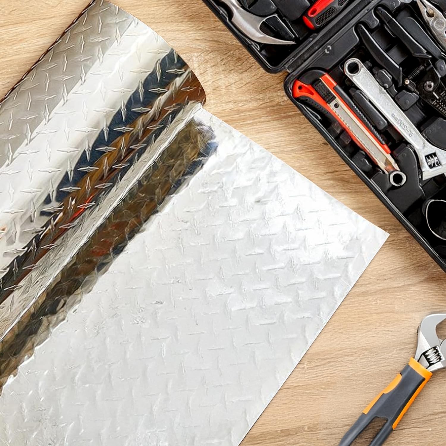 Diamond Plate Aluminum Sheet – 3003 H22, 17GA 0.045" Thick, Heavy-Duty Alumin…