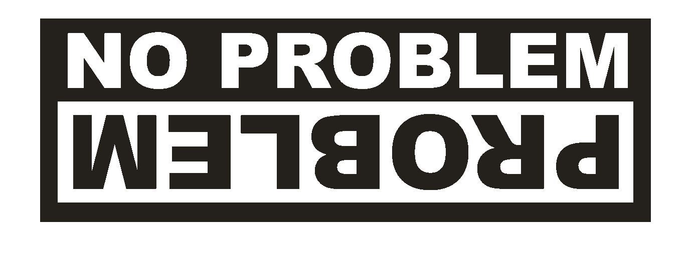 No Problem Funny BUMPER STICKER or Helmet Sticker D926 Gag Offroad 4 wheeler