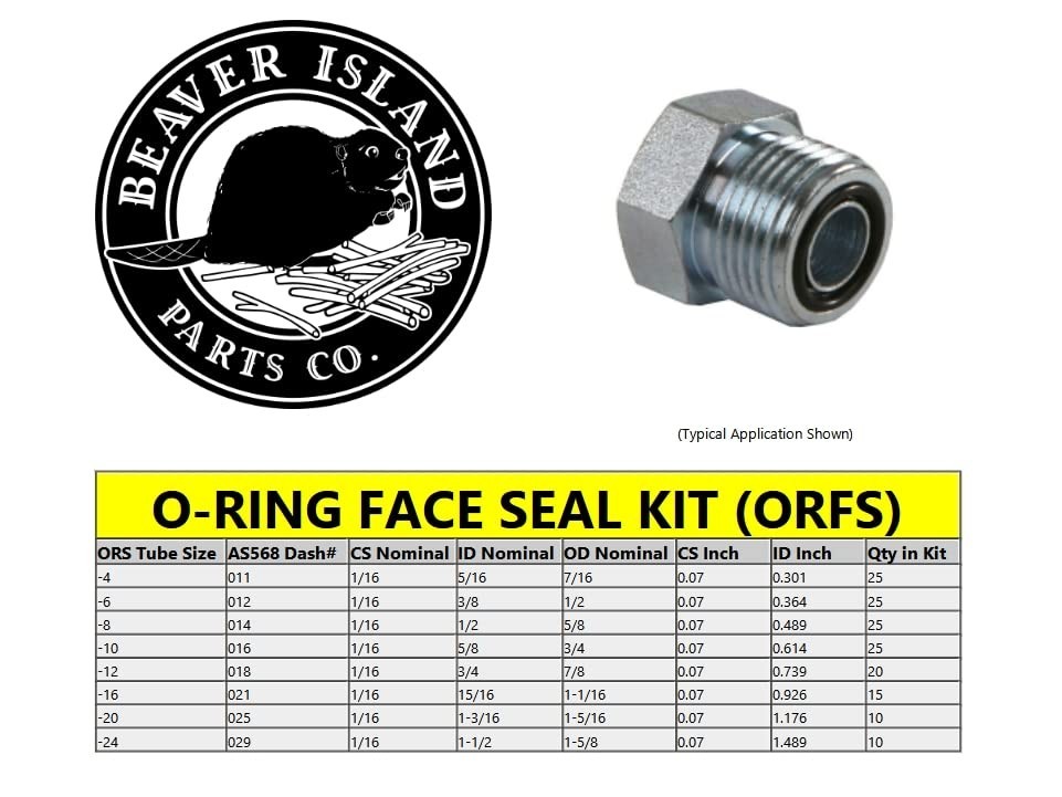 155-Piece Hydraulic O-Ring Kit – 90 Durometer Buna-N for High-Pressure Needs