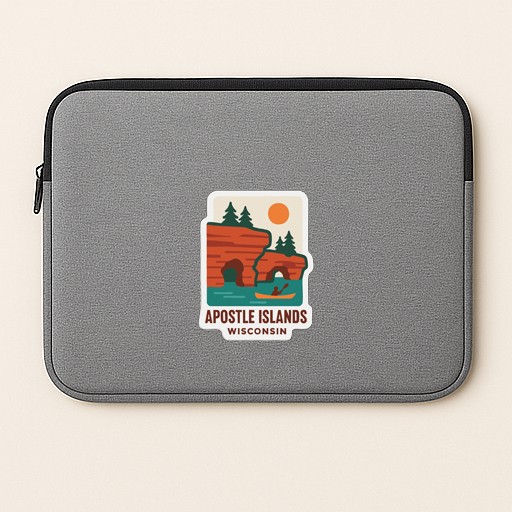 Apostle Islands Wisconsin Iron On Heat Transfer Vinyl HTV Die-Cut Symbolic