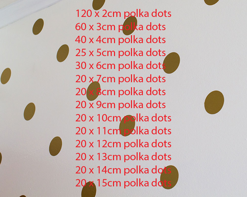 Polka Dot Wall Stickers Removable Decal Pattern Spots Circle Nursery Decor