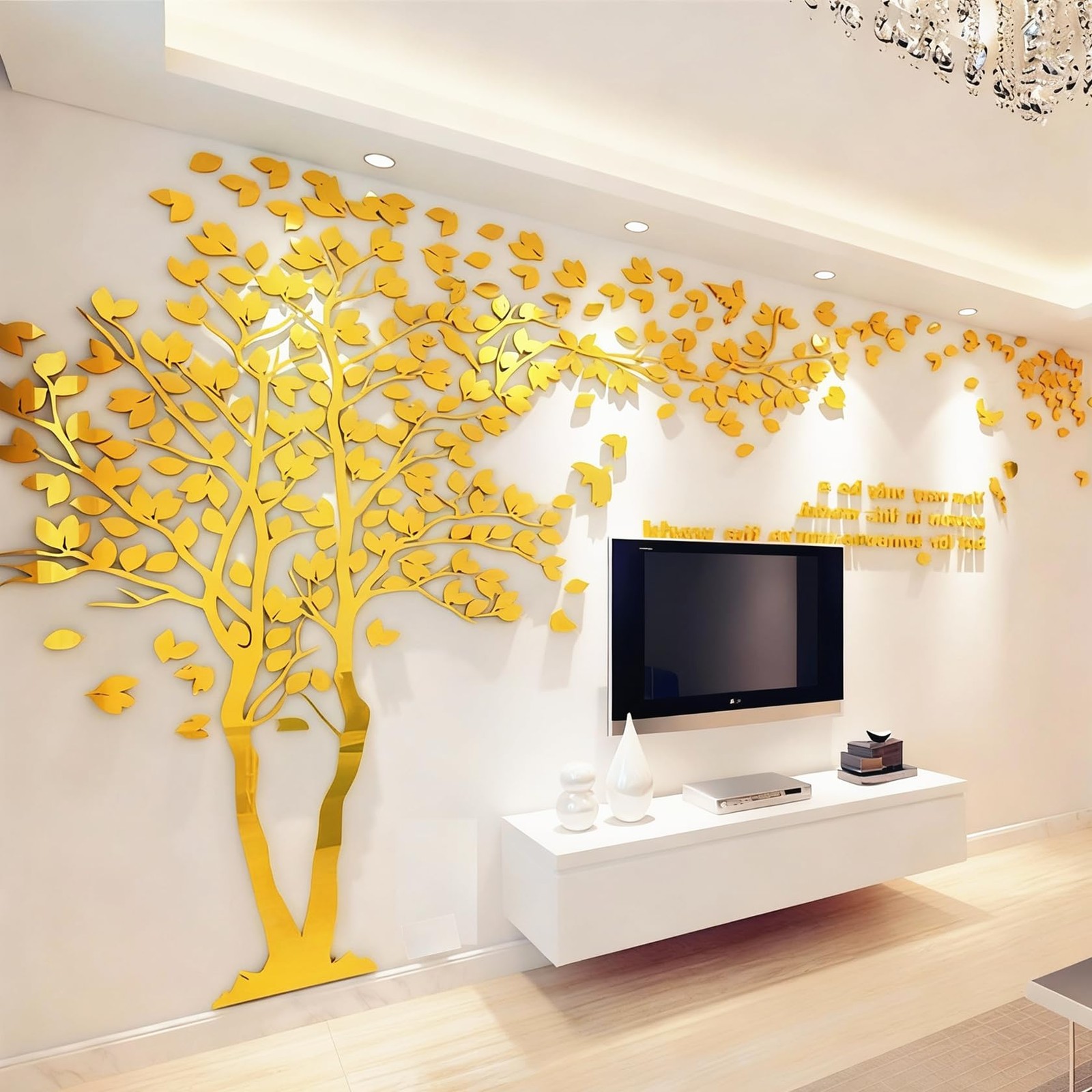 Family Tree Wall Decor Decals – DIY 3D Tree of Life Wall Art Large Decal Stic…