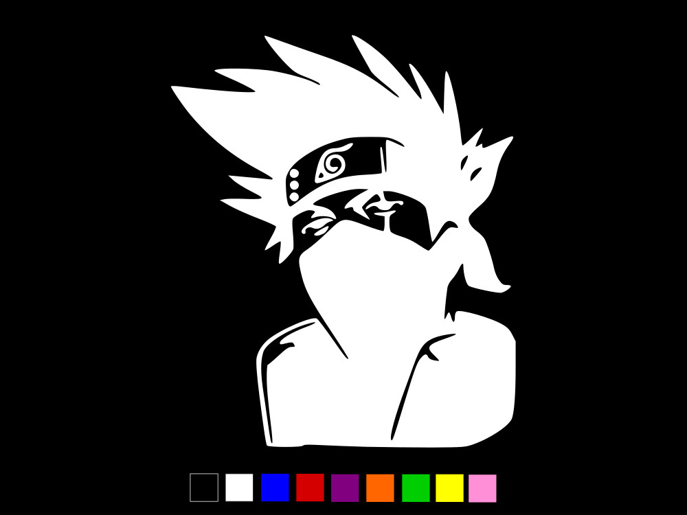 Naruto Kakashi Hatake Vinyl Laptop Decal Car Window Sticker CHOOSE SIZE COLOR