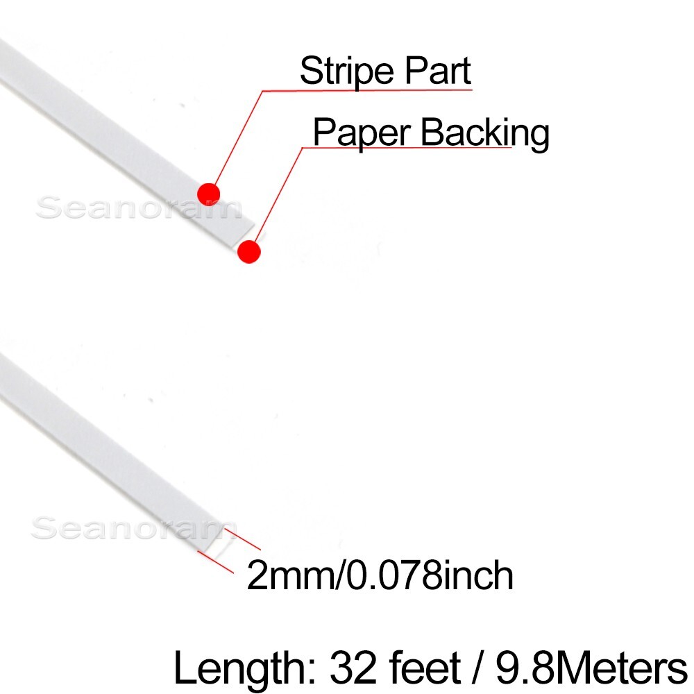 1/12" 2mm Silver Grey DIY Home Shop Pinstriping Pin Stripe Line Decal Sticker