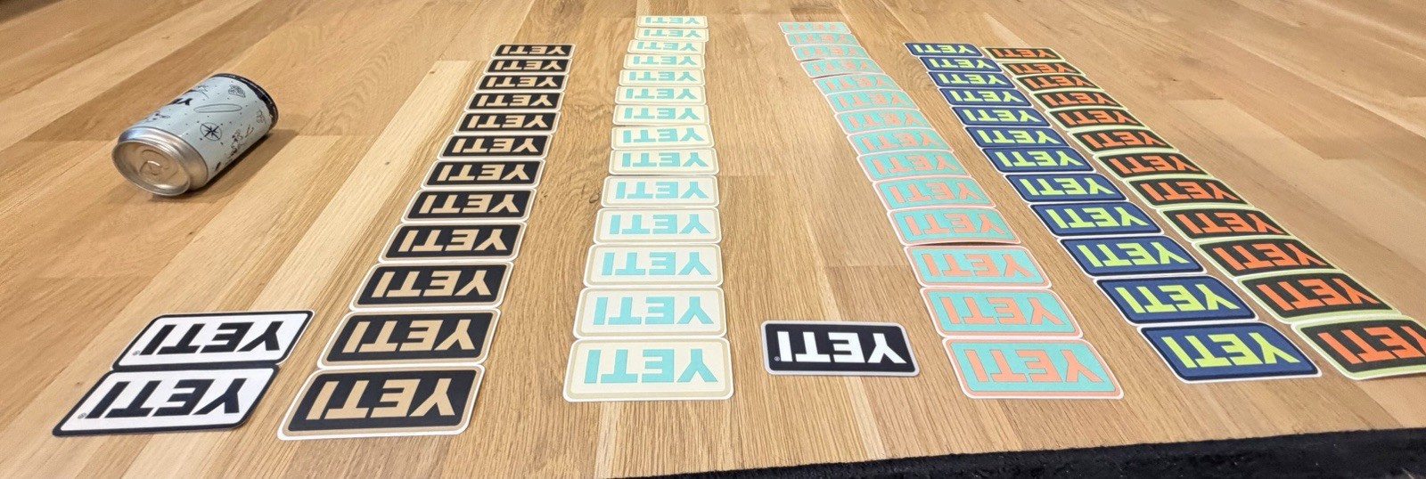 yeti stickers lot of 67 and Yeti cup/can Collectible