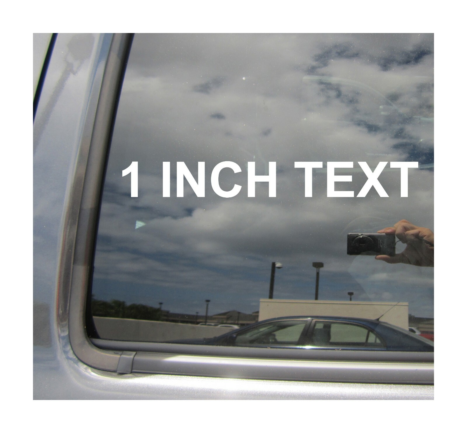 1 inch Custom Text Letters Numbers – Car Auto Window Vinyl Decal Sticker 10071