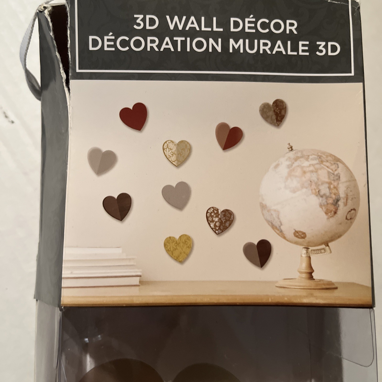 6Pcs Valentine's Wall Decor 3D Butterfly Heart Wall Stickers Removable Rose Butt