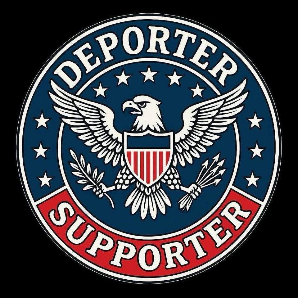 Pro ICE, Deporter Supporter 3” Pro Trump Sticker, ICE Support Decal For Tumbler