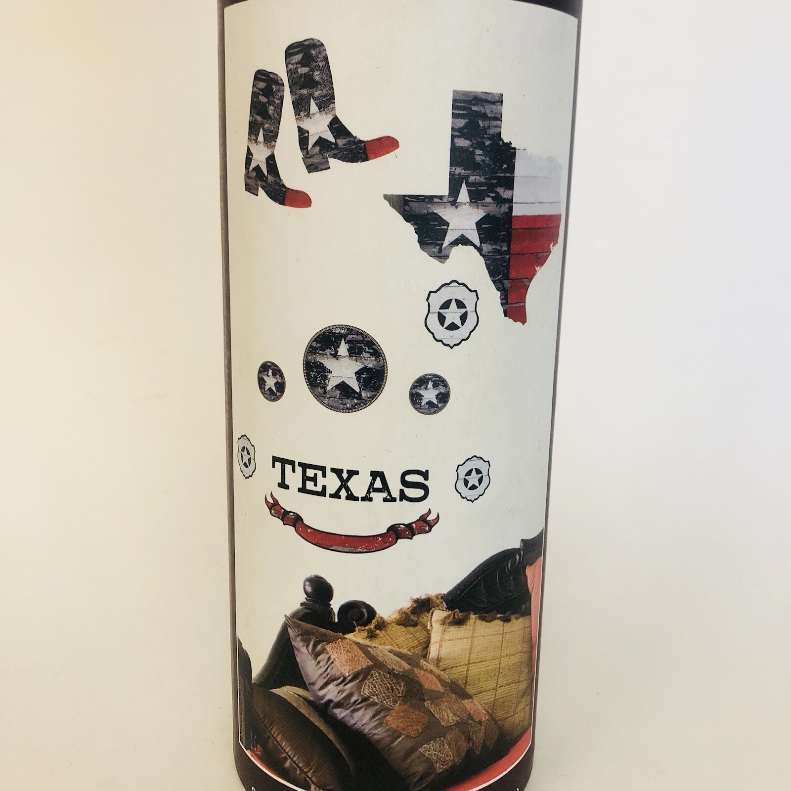 DCWV Decal Wall Art Sticker Rustic Texas With State Map, Boots, Stars, 27×19”