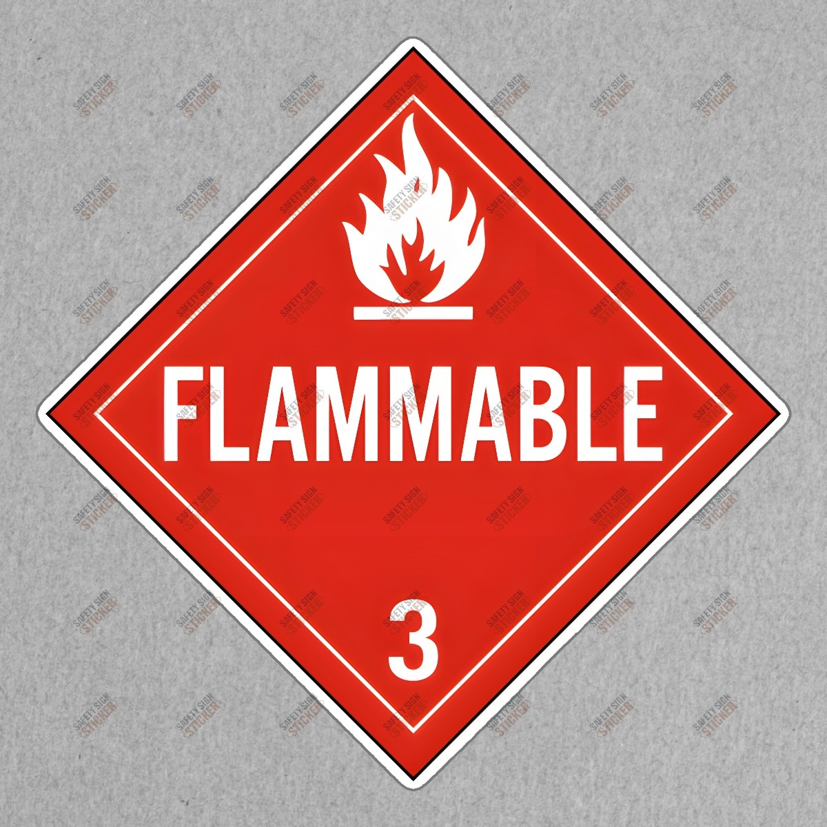 Flammable Hazard Safety Sign Sticker OSHA Compliant Warning for #171722