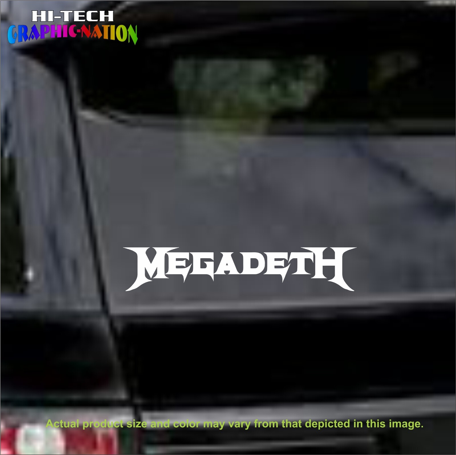 MEGADETH LOGO Sticker Vinyl Decal Car Truck Fun Megadeth Band Logo