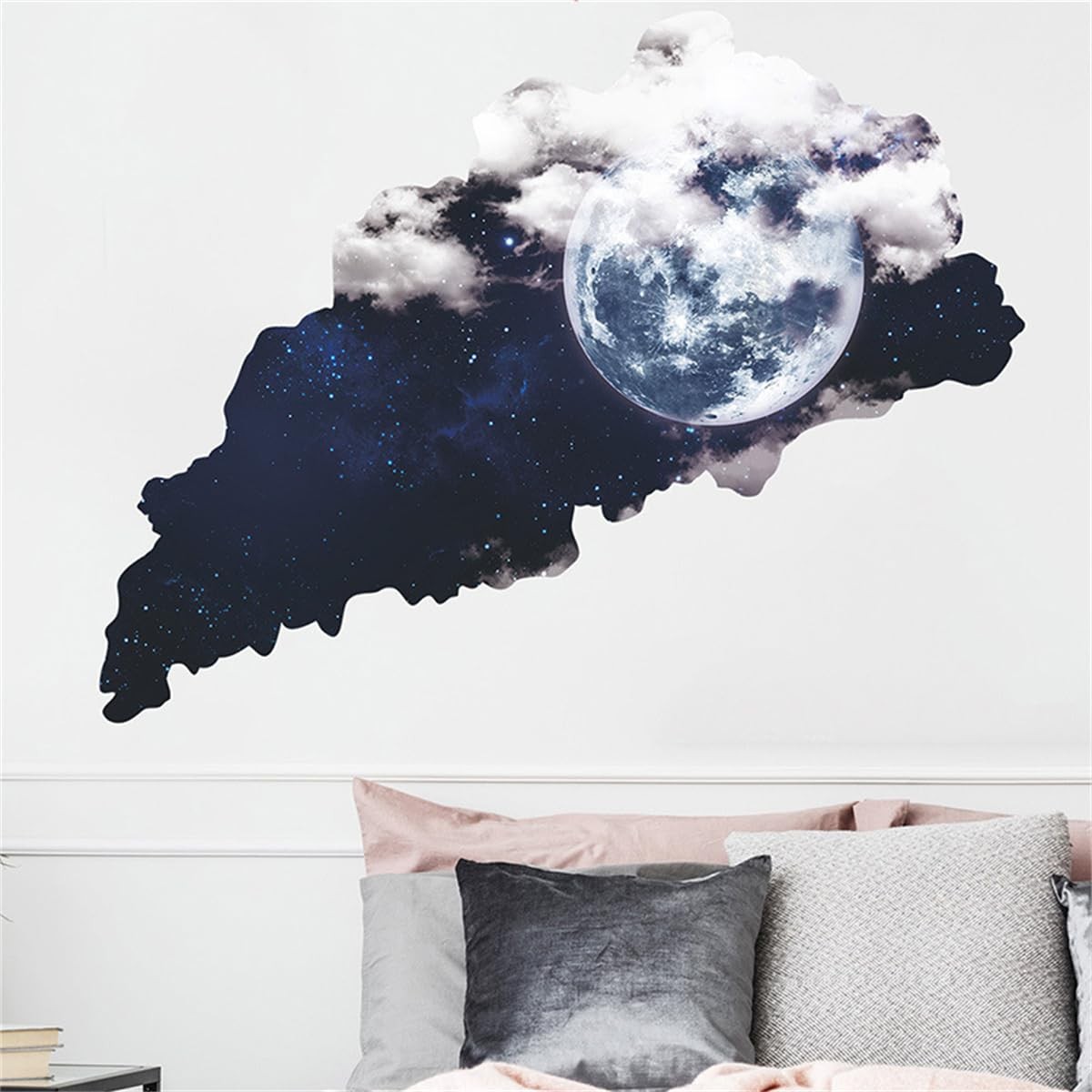 3D Universe Starry Sky Wall Sticker Blue Cosmic Ceiling Decor Creative Starry…