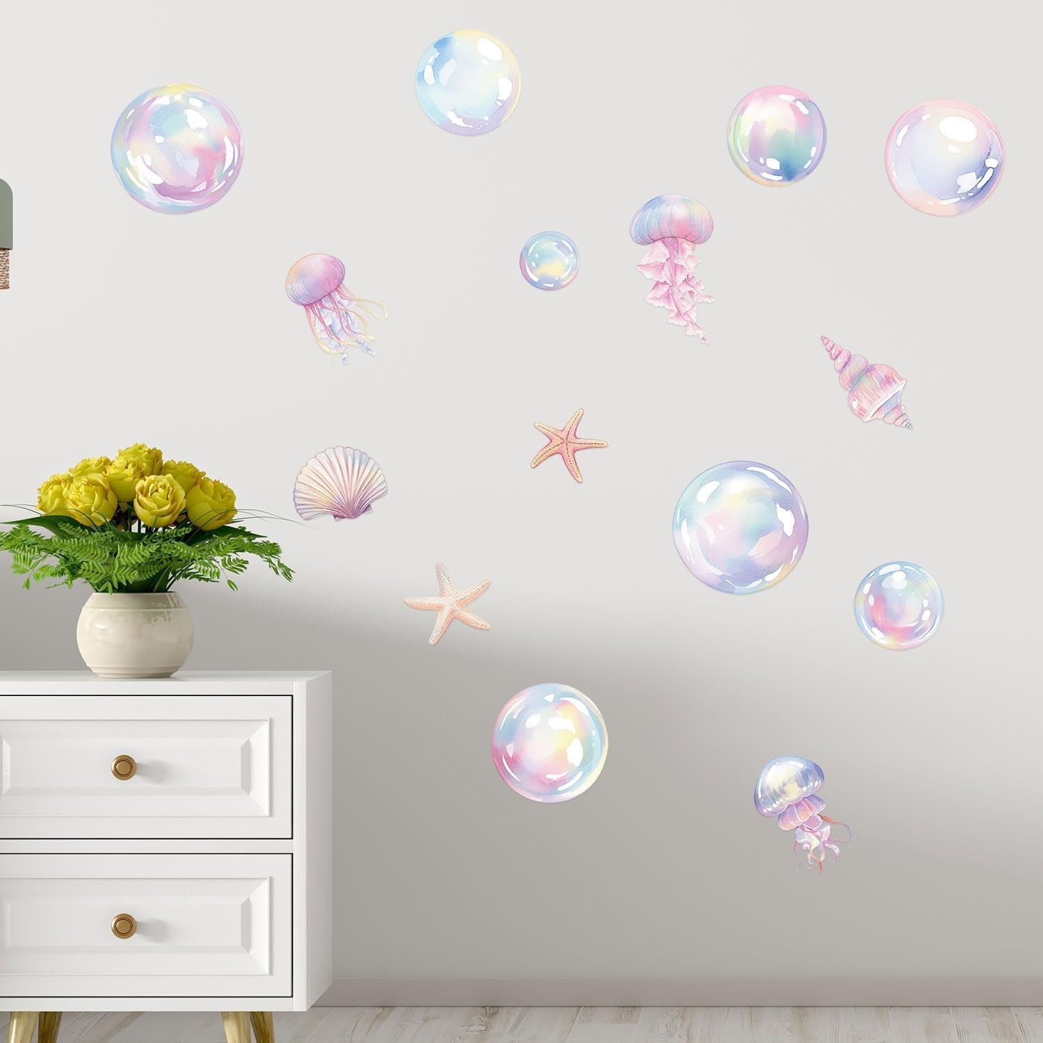 Colorful PVC Bubble Wall Decals – 4 Sheet Variety Pack for Dreamy Atmospheres