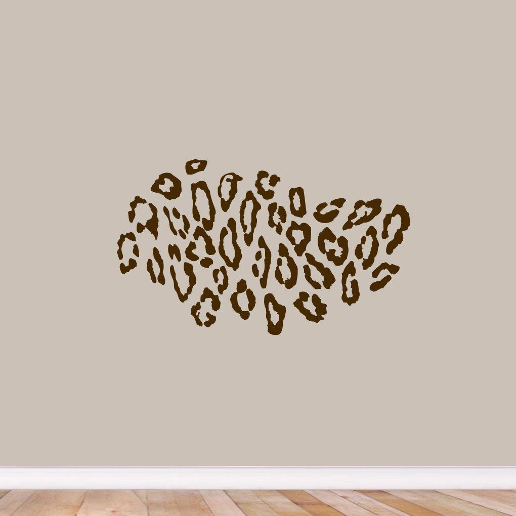 Leopard Print Wall Decal – Animal, Kids Room, Nursery, Jungle, Patterns, Sticker