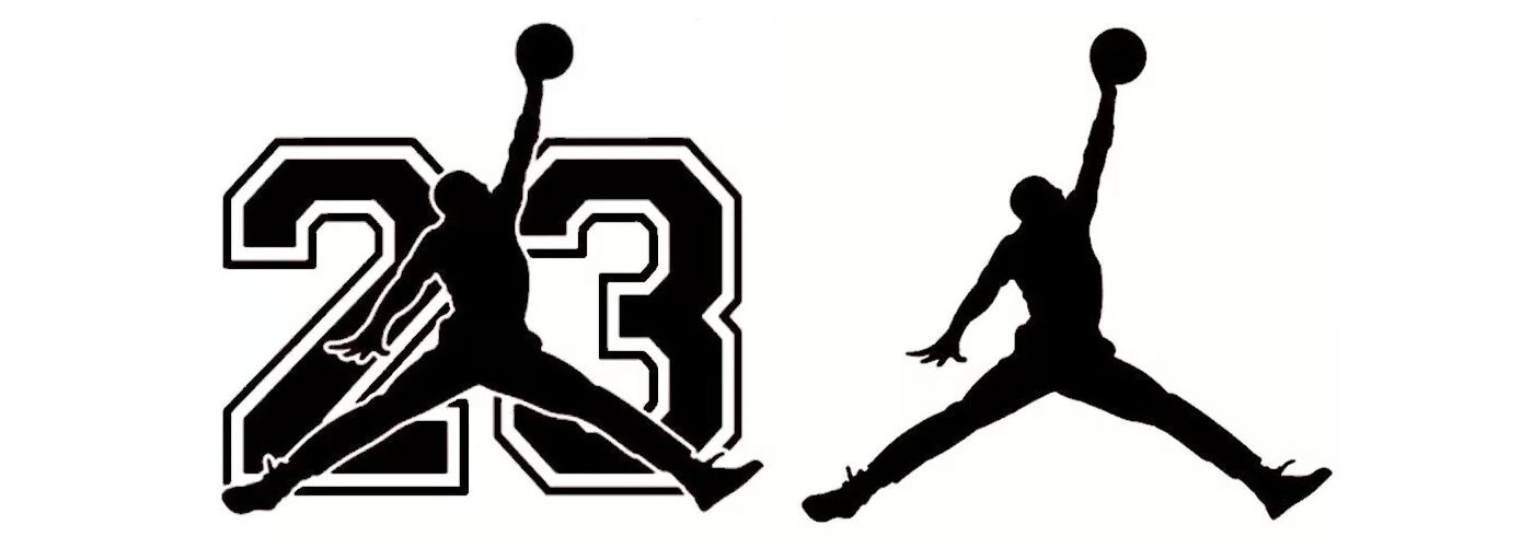 Jordan Jumpman #23 Two 5" Vinyl Decals Car Truck Window Laptop – Color Options