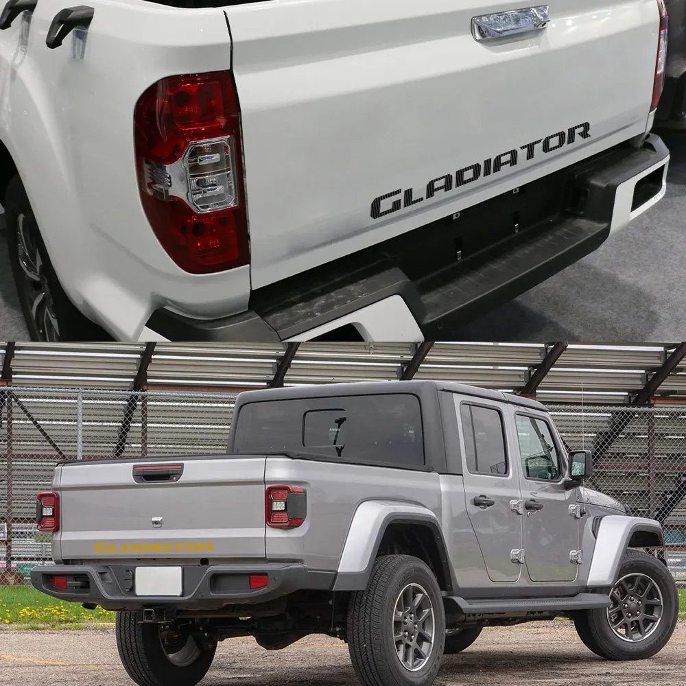 Aftermarket Jeep Gladiator Tailgate Vinyl Letter Decal – Rear Tail Graphic Stick