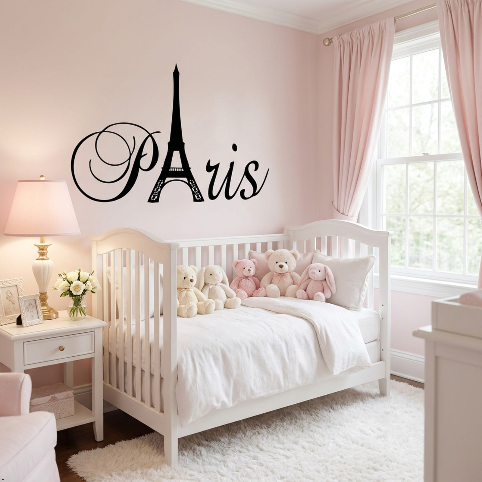 Paris Tower Girls Room Home Quote Vinyl Wall Decal Decor Art Sticker Decals