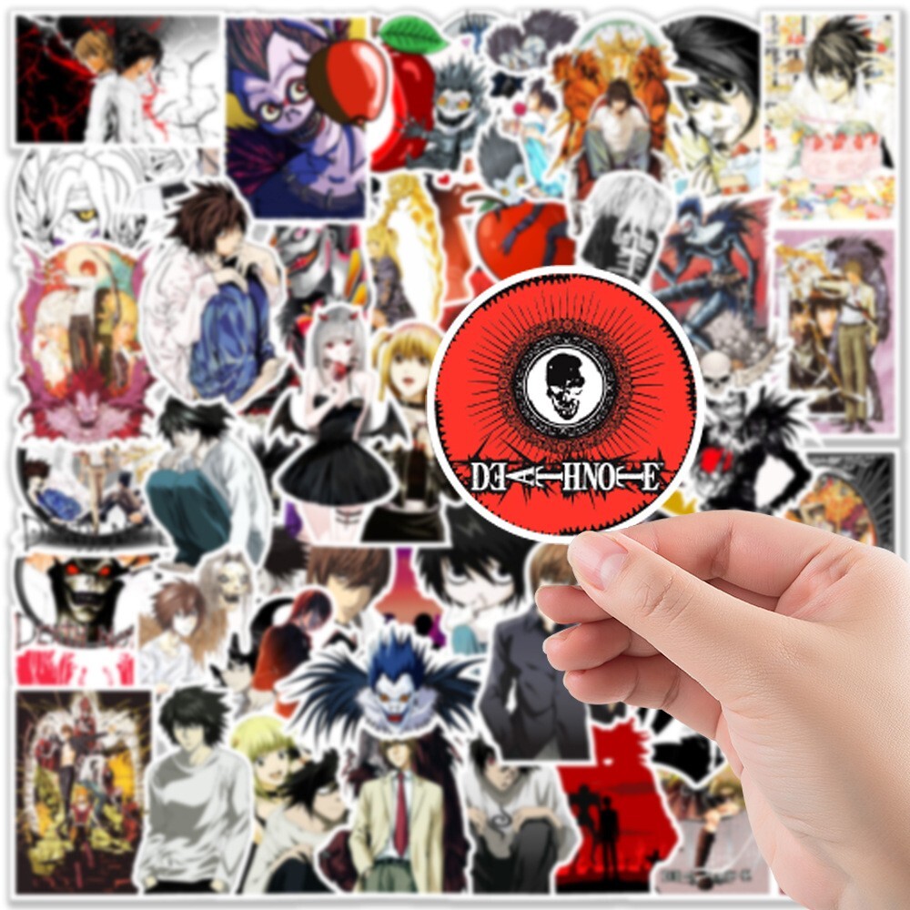 50 Pcs Stickers Death Note Anime Skateboard Luggage Phone Laptop Car Auto Vinyl