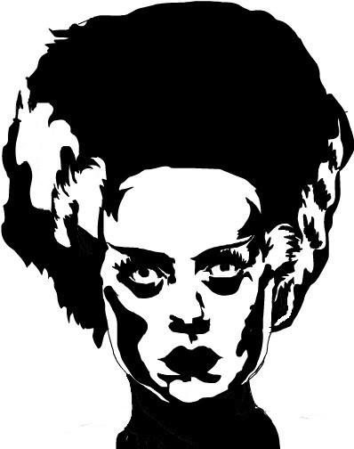 Bride of Frankenstein Vinyl Decal Mary Shelly Boris Karloff Horror Movie Monster