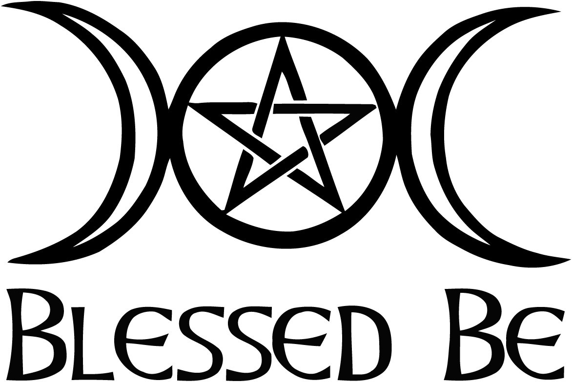 Wicca Astrology Decal Sticker – Blessed Be Magic Charm – 6403