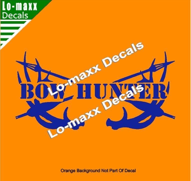 Bow Hunter Die Cut Vinyl Decal – Archery Deer Hunting Truck Car Window SUV