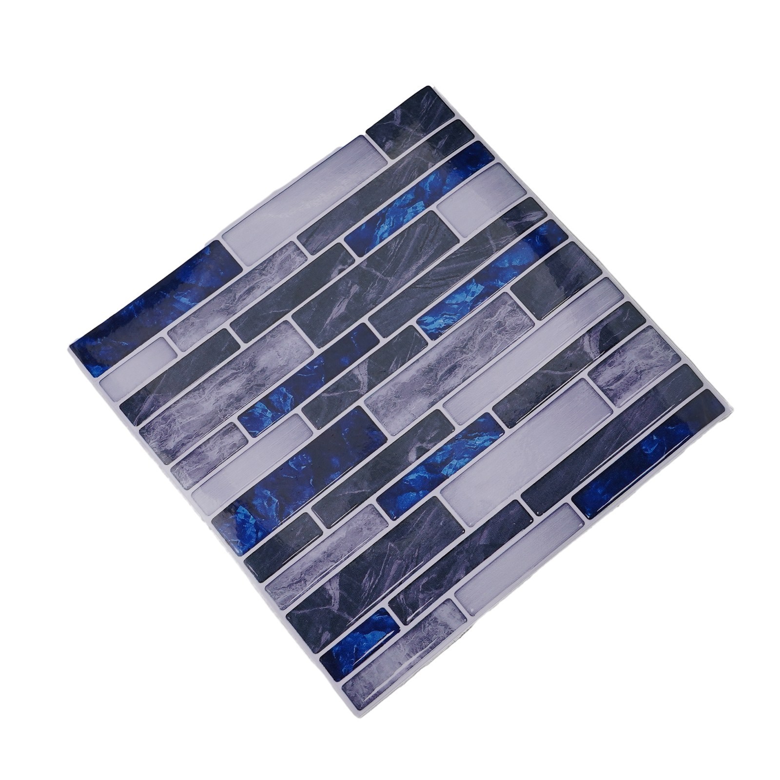 Easy Installation 3D Tile Stickers Waterproof Kitchen Bathroom Decor (10Pcs)