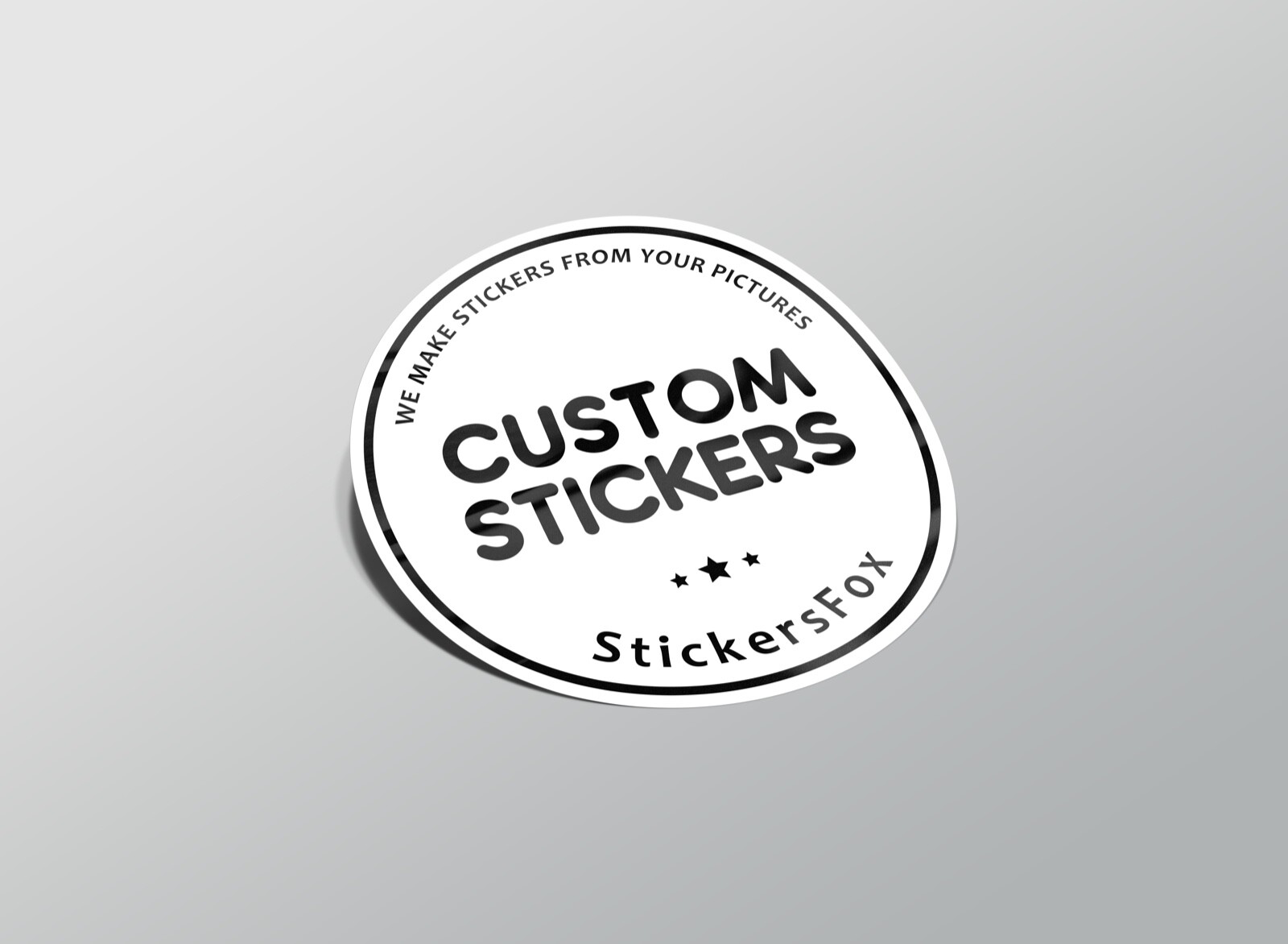 100 custom die cut stickers, custom decals, we makes stickers from your picture