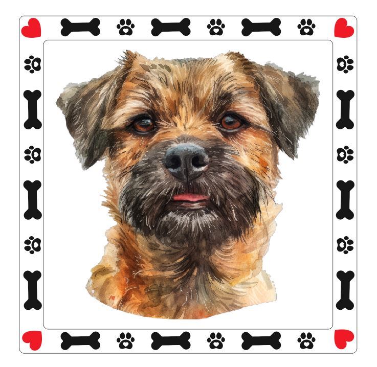 Border Terrier Dog Sticker A664