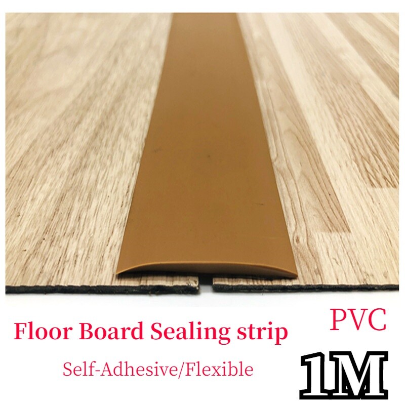 1M Self-Adhesive PVC Floor Board Edge Strip Seal Line Flat Door Threshold Trim