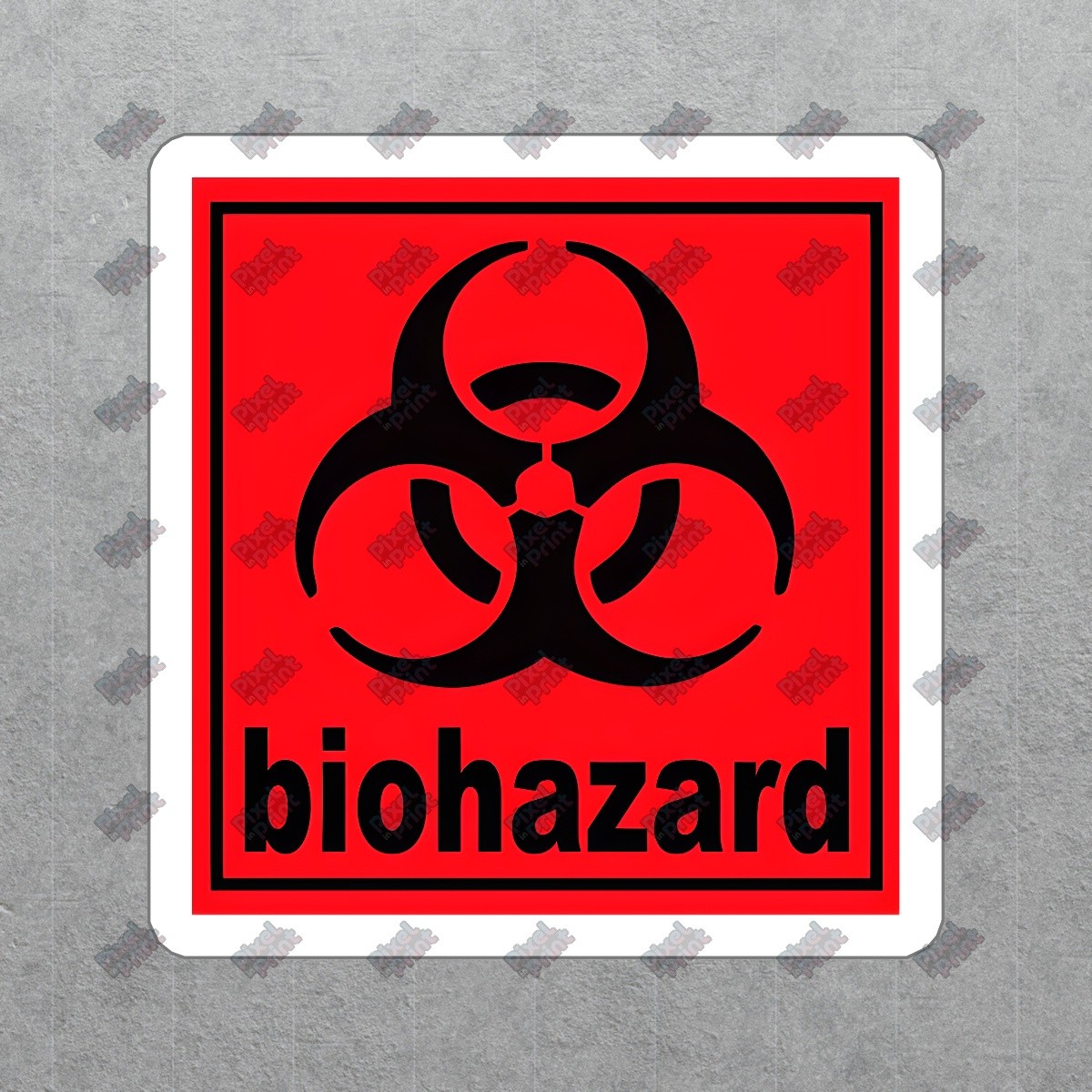 Biohazard Vinyl Sticker Decal Hazard Warning Sign for Lab, Home, and #153602