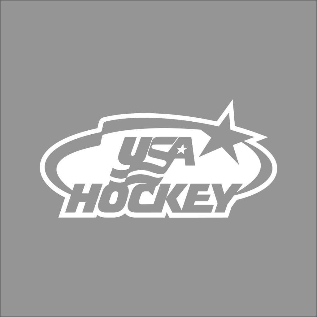 Team USA Hockey Logo 1 color Vinyl Decal Sticker Car Window Wall