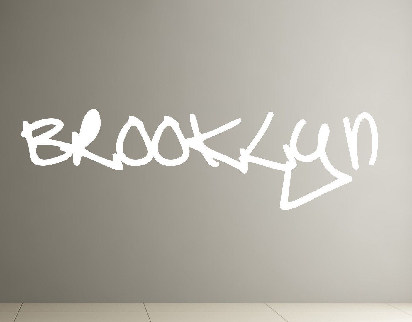 Brooklyn Sign Wall Decal Sticker. NYC, New York City, Urban Decor