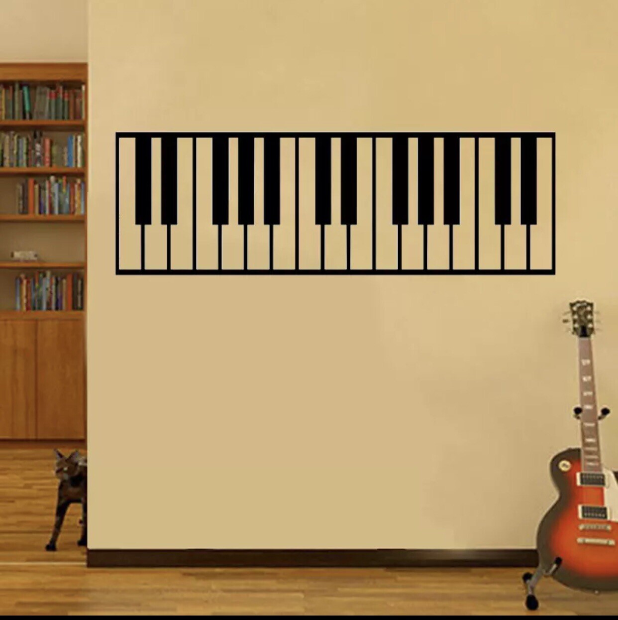 Piano Keys Image Wall Accent Decal Sticker For Home/ Business Black Friday Sale